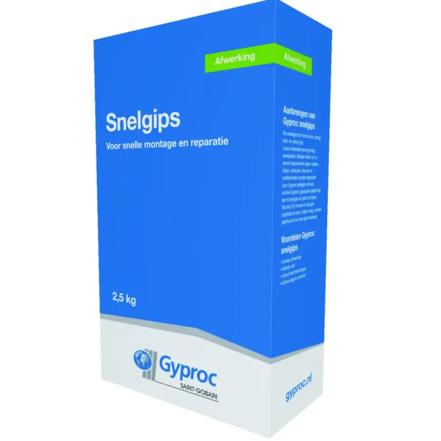 Gyproc snelgips wit 2,5 kg New