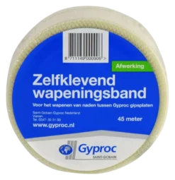 Gyproc wapeningsband zelfklevend wit 45 meter 50 mm Discount