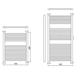 Haceka designradiator Gita wit 1100 mm x 590 mm