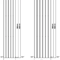Haceka designradiator Negev wit 1838 mm x 340 mm