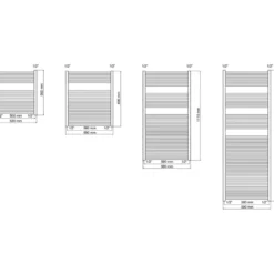 Haceka design radiator Sahara wit onderaansluiting 69 x 59 cm