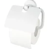 Haceka Kosmos toiletrolhouder met klep kunststof mat wit