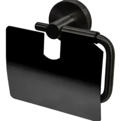 Haceka Kosmos toiletrolhouder met klep grafiet
