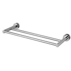 Haceka Oase handdoekhouder met twee rails chroom