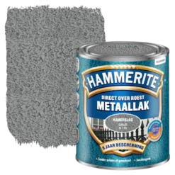 Hammerite Direct over Roest metaallak hamerslag grijs 750 ml