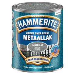 Hammerite Direct over Roest metaallak hamerslag grijs 750 ml