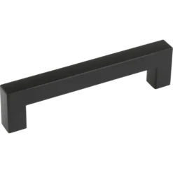 Handgreep Eddy zwart RVS 128 mm