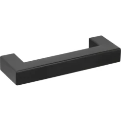 Handgreep Eddy zwart RVS 96 mm