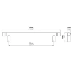 Handgreep Leonie RVS 166mm