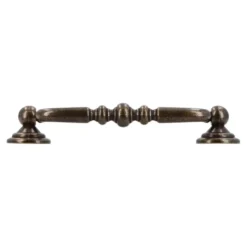 Handgreep Linda messing antiek 96mm