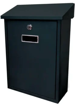 Handson brievenbus zwart RVS Discount