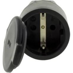 Geen Handson contrastekker rubber zwart Outlet