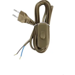 Handson eurosnoer goud 2 meter met schakelaar Hot