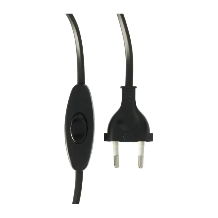 Handson Eurosnoer met Schakelaar Zwart 2 Meter Online