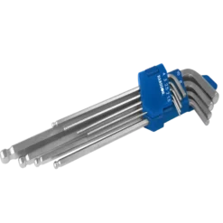 Handson inbussleutelset extra lang 9 delig Clearance