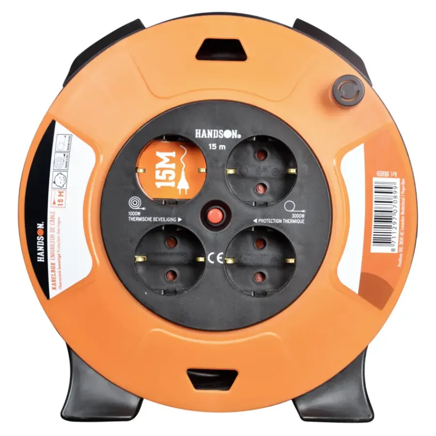 Handson Kabelbox 4-voudig RA 15 Meter Outlet
