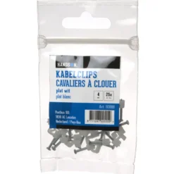 Handson kabelclip plat wit 4mm (25 stuks) Hot