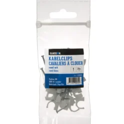 Handson kabelclip rond wit 9mm (25 stuks) New