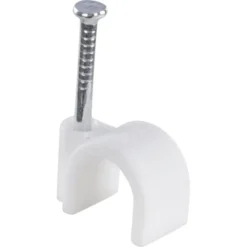 Handson kabelclip rond wit 9mm (25 stuks) New