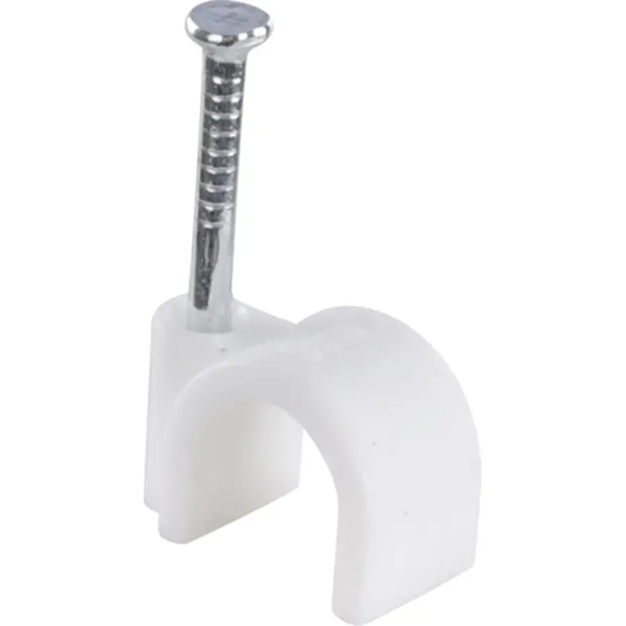 Handson kabelclip rond wit 9mm (25 stuks) New