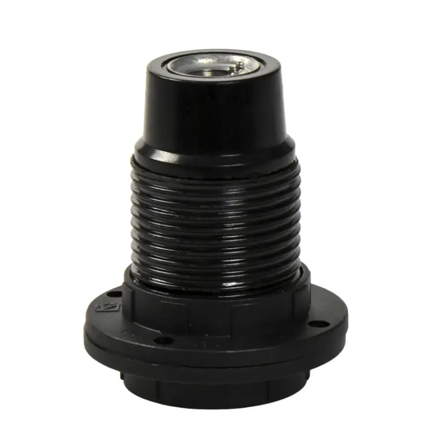 Geen Handson lamphouder E14 incl. Kraag en Ring Zwart Outlet