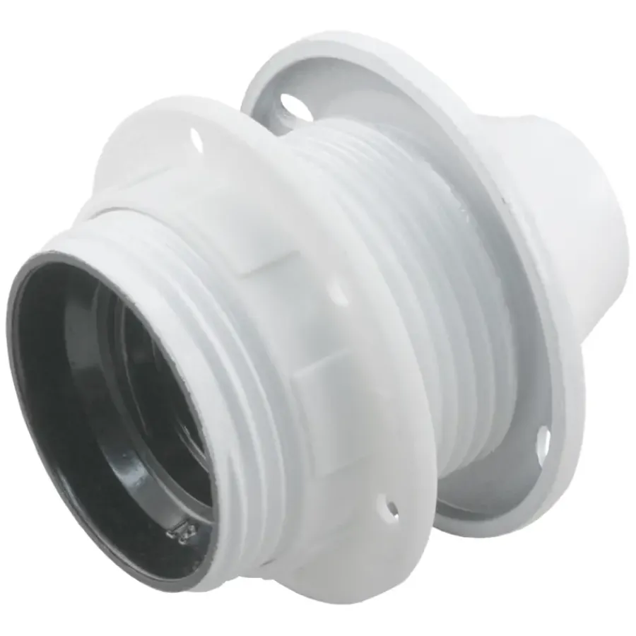Geen Handson lamphouder E27 incl. Kraag en Ring wit Best