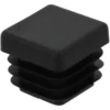 HANDSON meubeldop vierkant 20x20 mm zwart 4 stuks