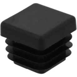 HANDSON meubeldop vierkant 20x20 mm zwart 4 stuks