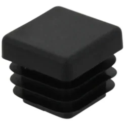 HANDSON meubeldop vierkant 20x20 mm zwart 4 stuks