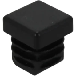 HANDSON meubeldop vierkant 15x15mm zwart 4 stuks
