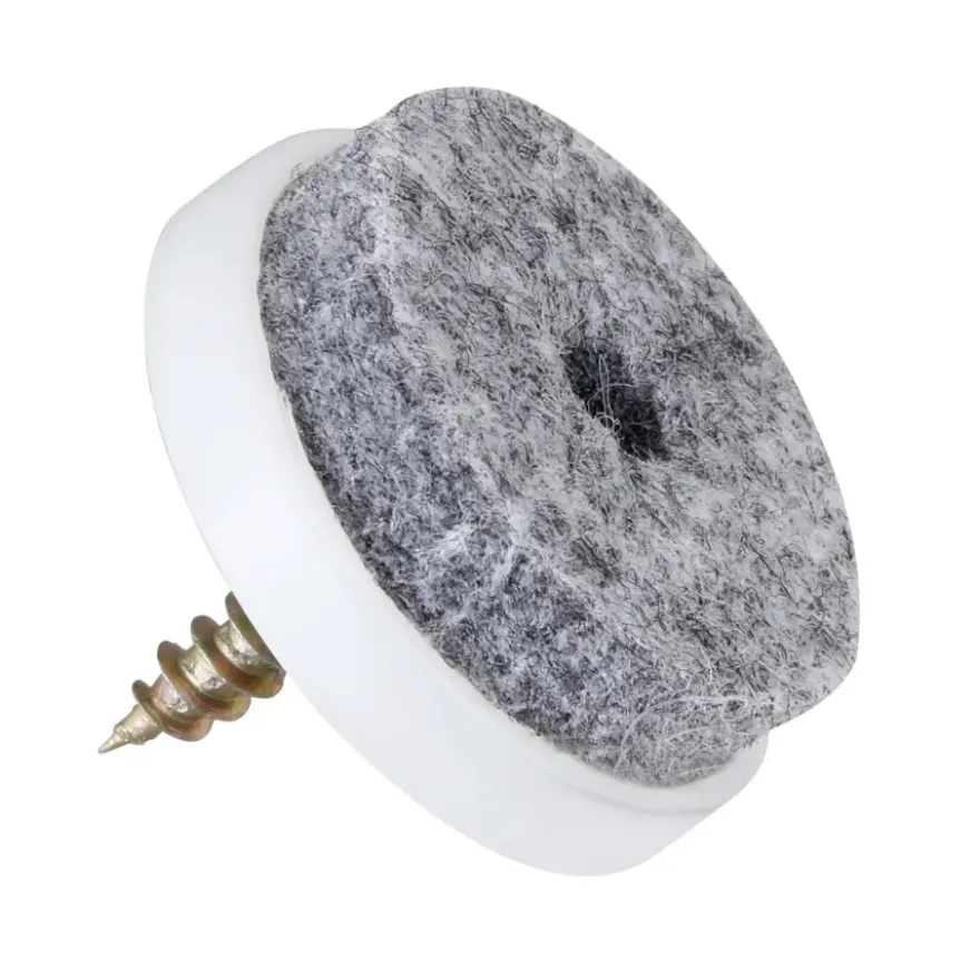 HANDSON meubelglijder viltglijder met schroef Ø28 mm grijs 4 stuks