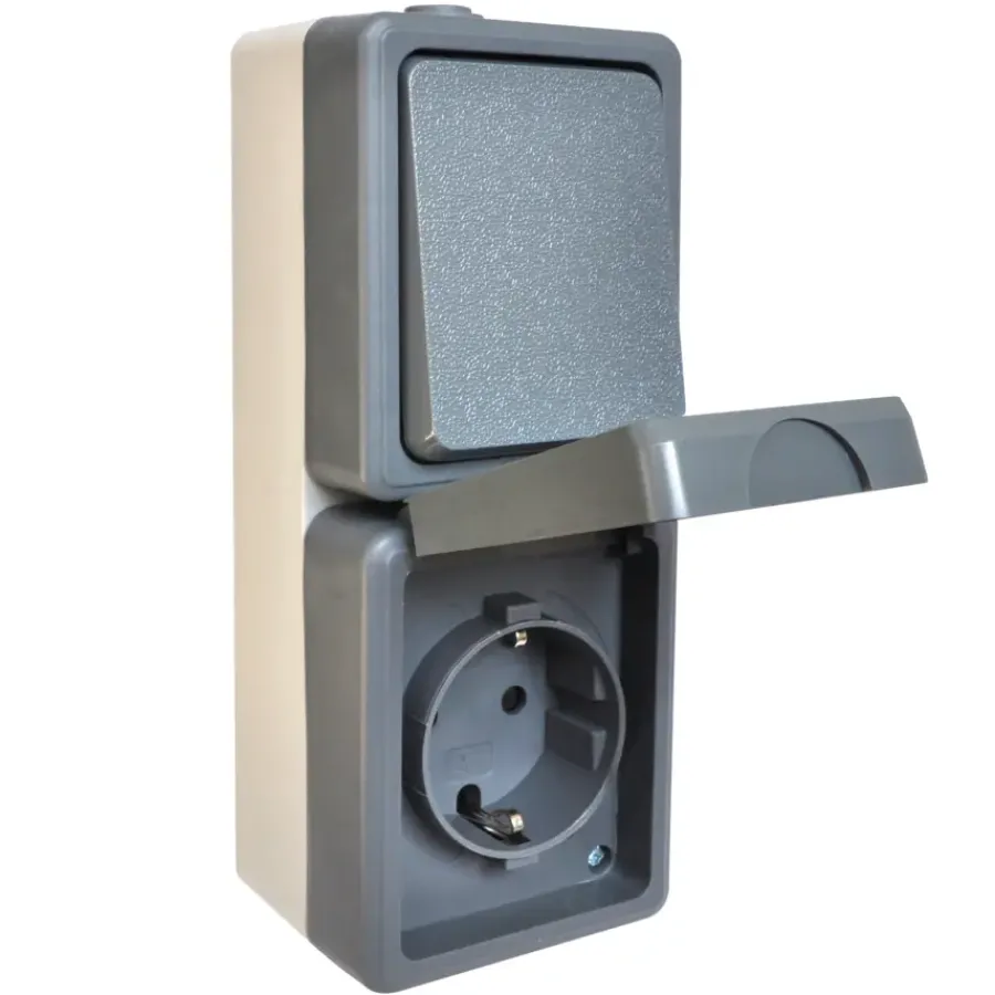 Handson Opbouw Stopcontact/ Wisselschakelaar Spatwaterdicht Online
