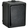 Handson opbouw wisselschakelaar spatwaterdicht zwart New