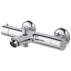 Handson Oscar thermostatische badkraan met omstelling chroom 15cm