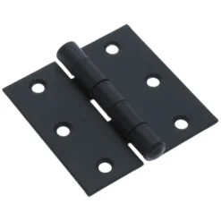Handson Scharnier met vaste pen 60x60 mm zwart - 2 stuks
