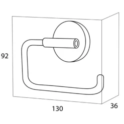 Handson Smart toiletrolhouder chroom