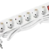 Handson Stekkerdoos 6-voudig RA Wit 3 Meter Outlet
