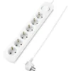 Handson Stekkerdoos 6-voudig RA Wit 2,5 Meter Outlet