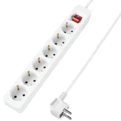 Handson Stekkerdoos 6-voudig RA Wit 1,5 Meter Hot
