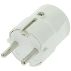 Geen HANDSON stekker RA zij-invoer wit met uitloop Discount