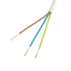 Handson Stroomkabel PVC Rond 3 x1 mm² 5 Meter Wit Hot