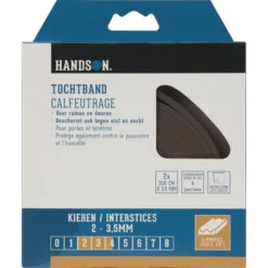 Handson tochtband E-profiel EPDM rubber bruin 3 meter 2 stuks Clearance