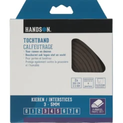 Handson tochtband P-profiel EPDM rubber bruin 3 meter 2 stuks Clearance