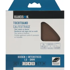 Handson tochtband universeel PVC bruin 3 meter 2 stuks Outlet
