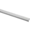 Handson tochtstrip aluminium 93 cm met flexibele borstel wit
