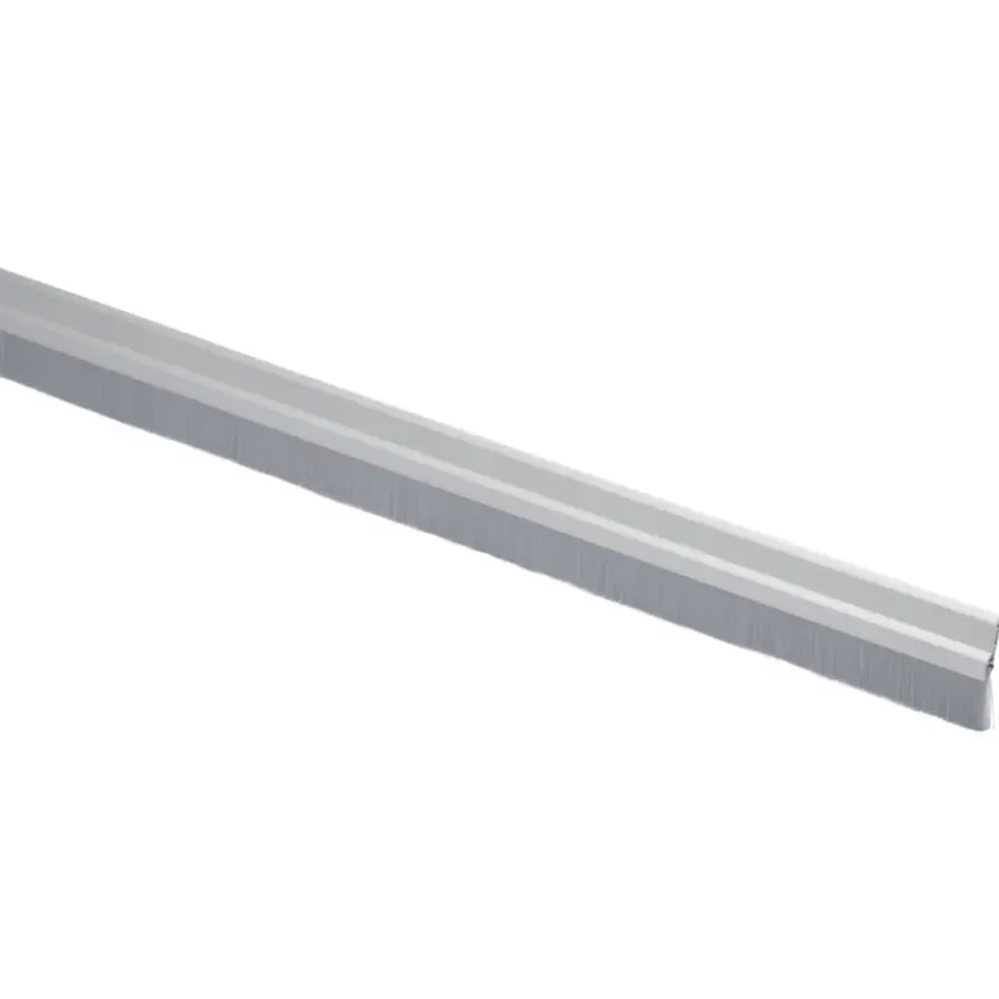 Handson tochtstrip aluminium 93 cm met borstel zilver Online