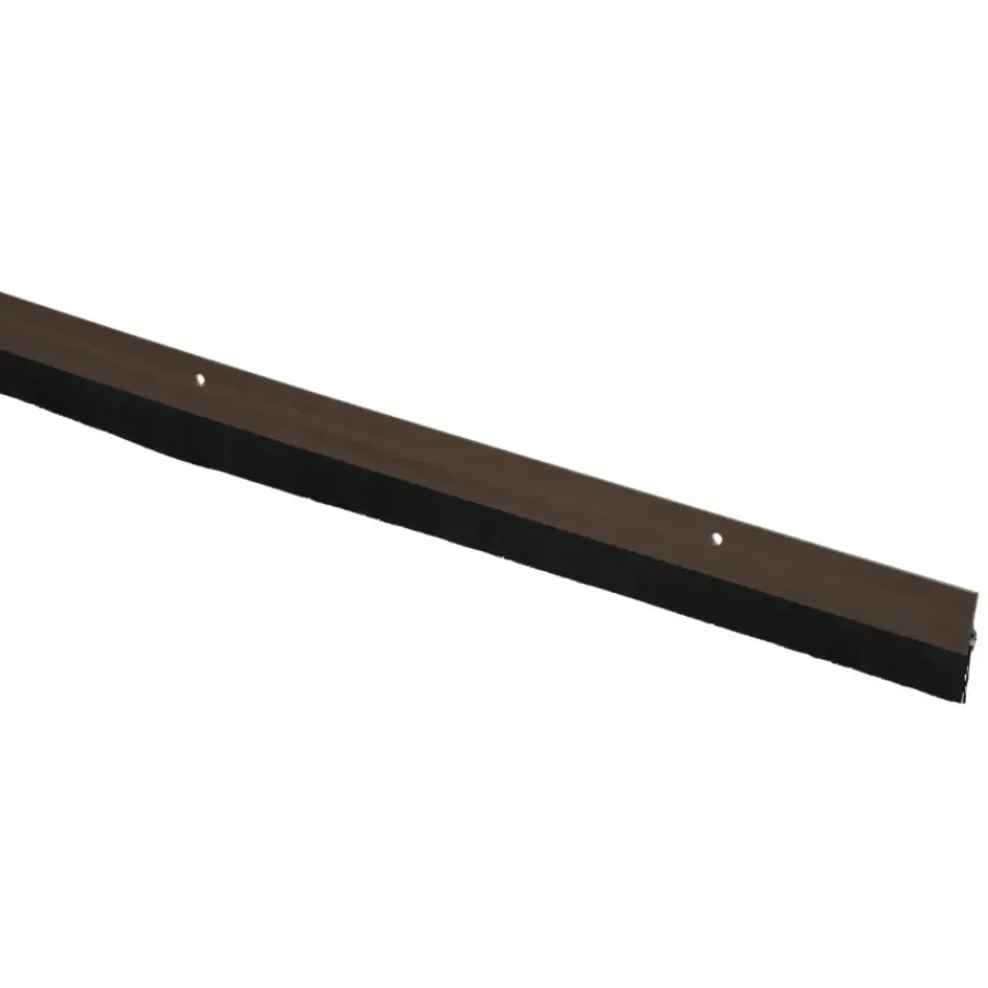 Handson tochtstrip kunststof 93 cm met borstel bruin Hot