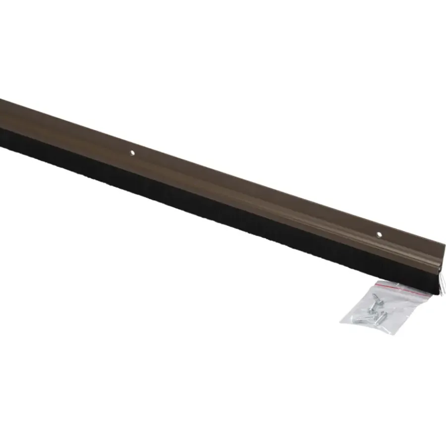 Handson tochtstrip kunststof 93 cm met borstel bruin Hot