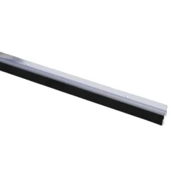 Handson tochtstrip transparant kunststof 93 cm met zwarte borstel Best