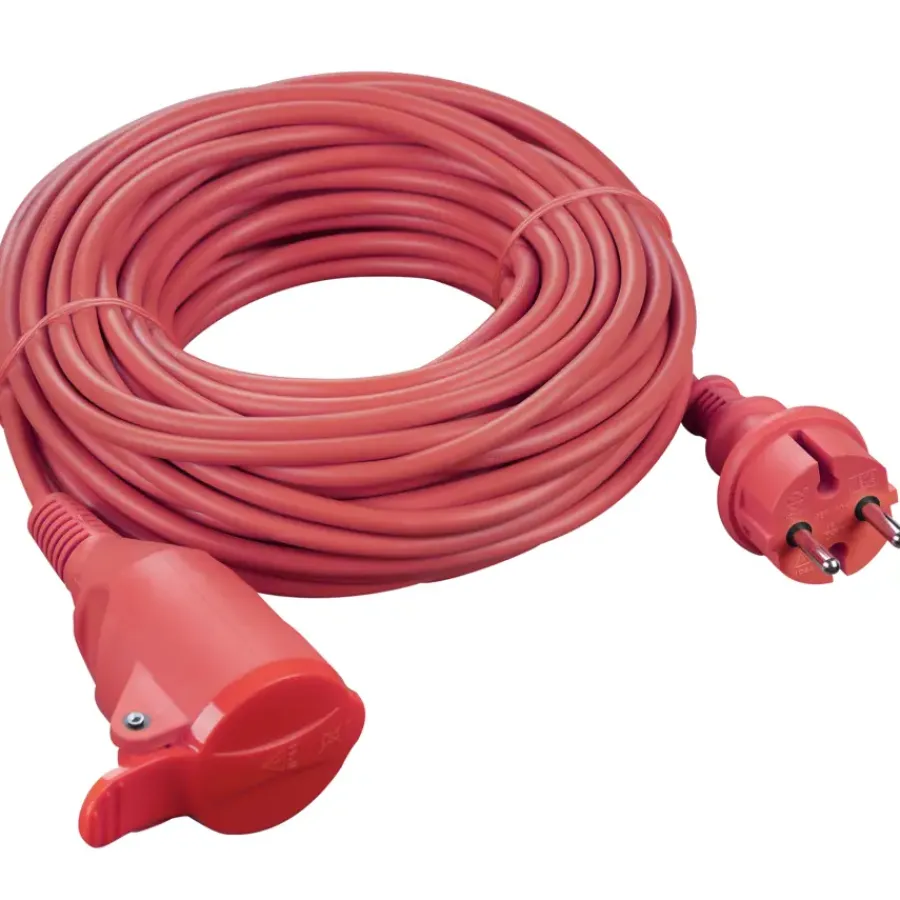 Handson Verlengsnoer Rood 2x1,5mm 20 Meter New